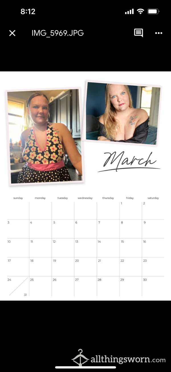 Printed March-December 2024 Calendar