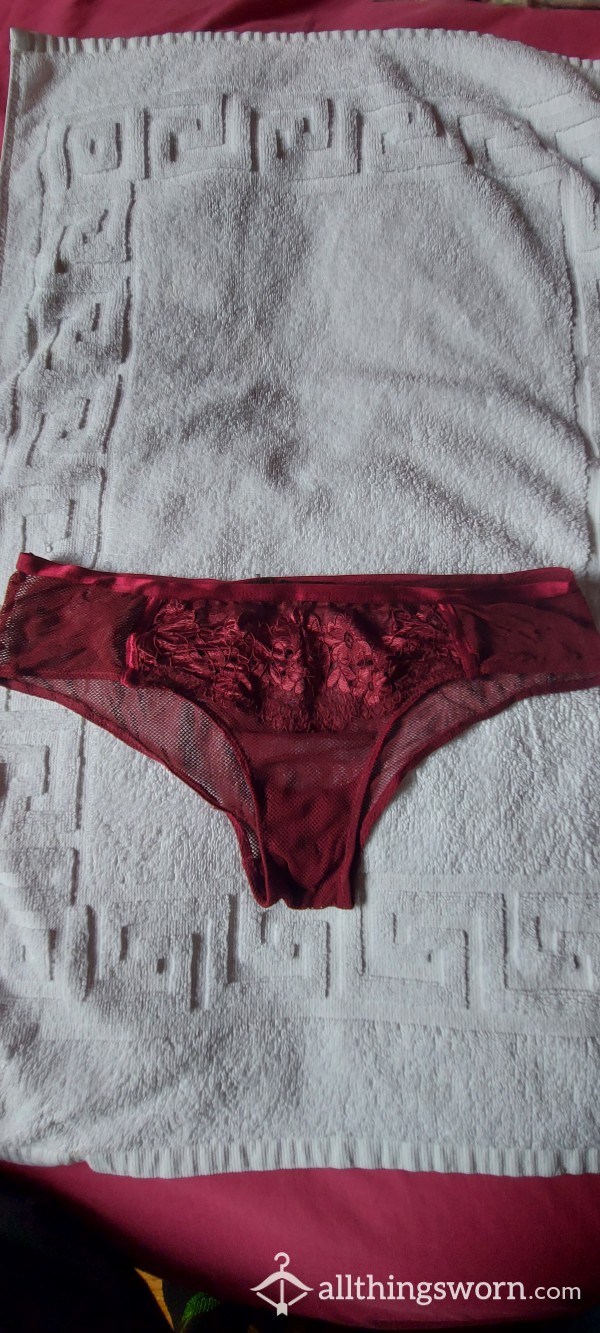 Maroon Lace Panty