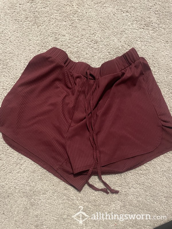 Maroon Workout Shorts