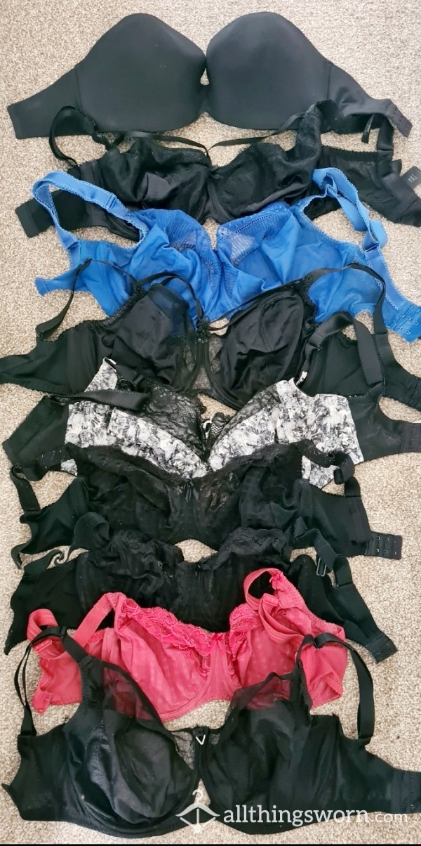 Ma**ive Bra Bundle. Small Back, Big Cups. Very Cheap As All Clean. Perfect For Wearers And Dress Up. 9 Bras In Total. £10 Each Or Make An Offer On The Bundle. All Worn To Teach In