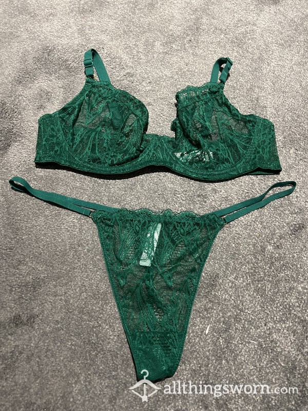 Matching Emerald Green Set 38D