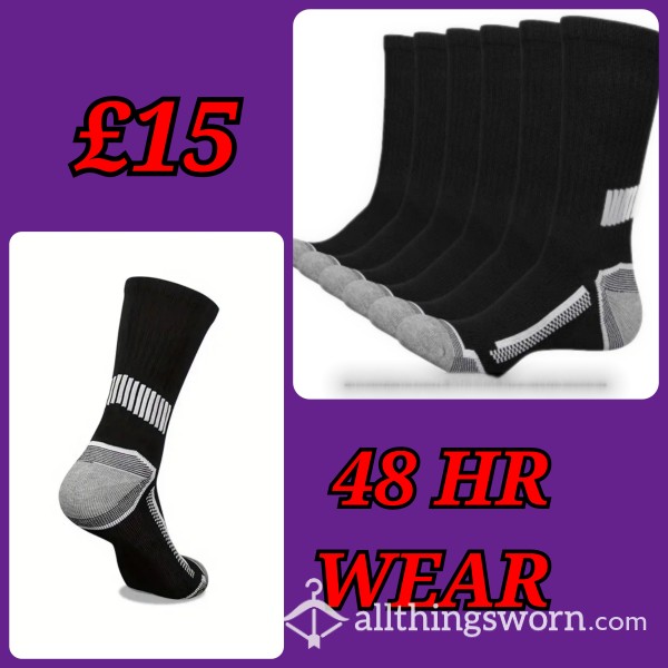 Mens Black And Grey Socks