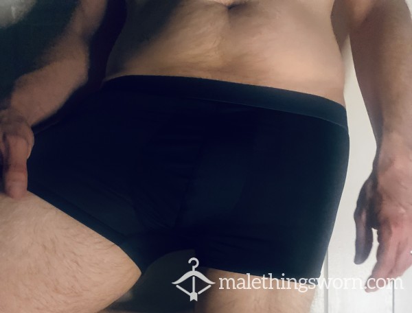 Men’s Black Silky Boxer Briefs