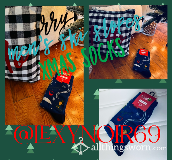 Men’s Ski Slopes Xmas Socks