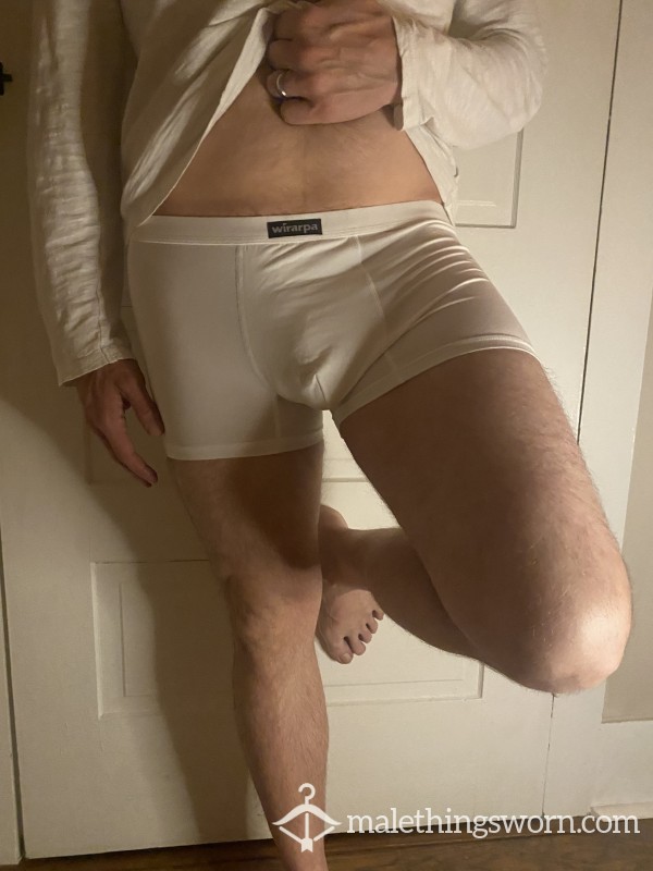 Men’s White Boxer Briefs