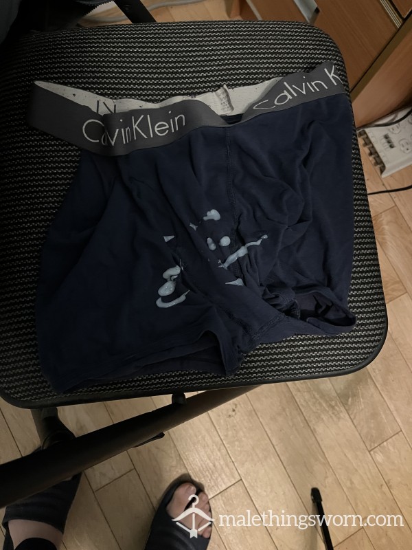 Men’s Worn Navy Calvin Klein With C*m