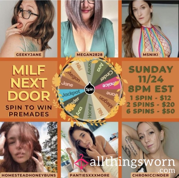 MILF Next Door - Wheel Spin Event