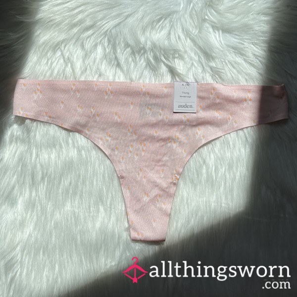 Mini Tulip Print Pink Thong