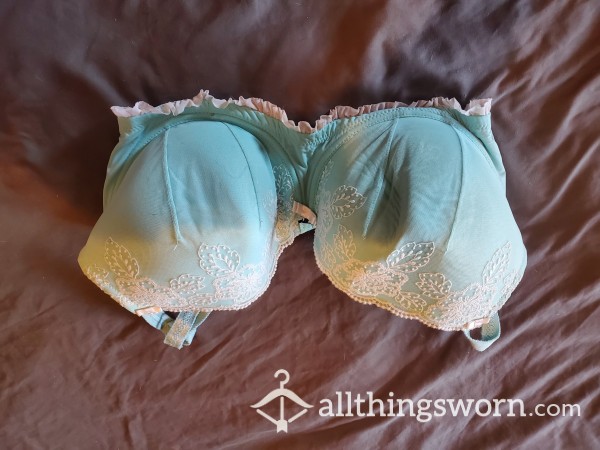 Mint Green Balconette Style Bra