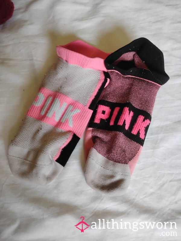 Mismatched PINK Socks