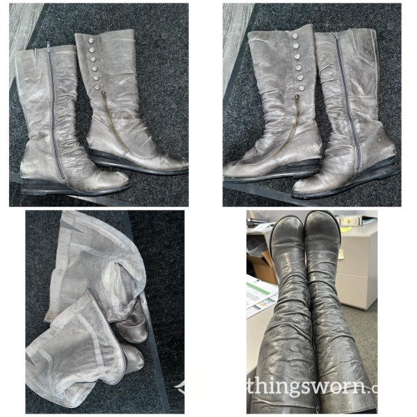 MizMoo Grey Boots