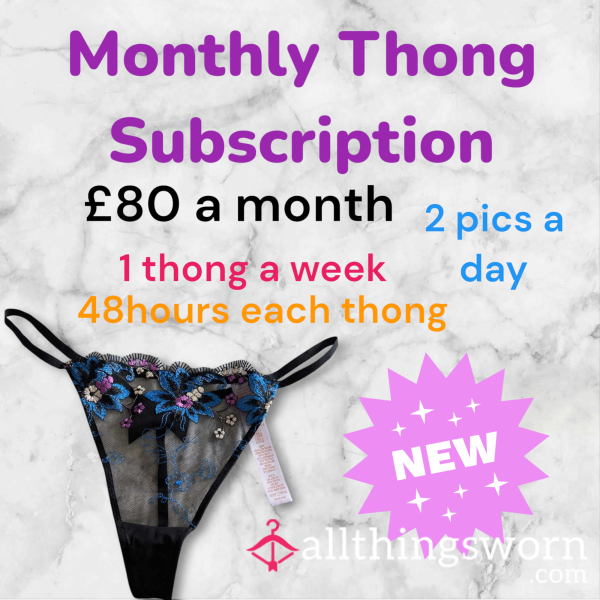 Monthly Thong Subscription 🤪