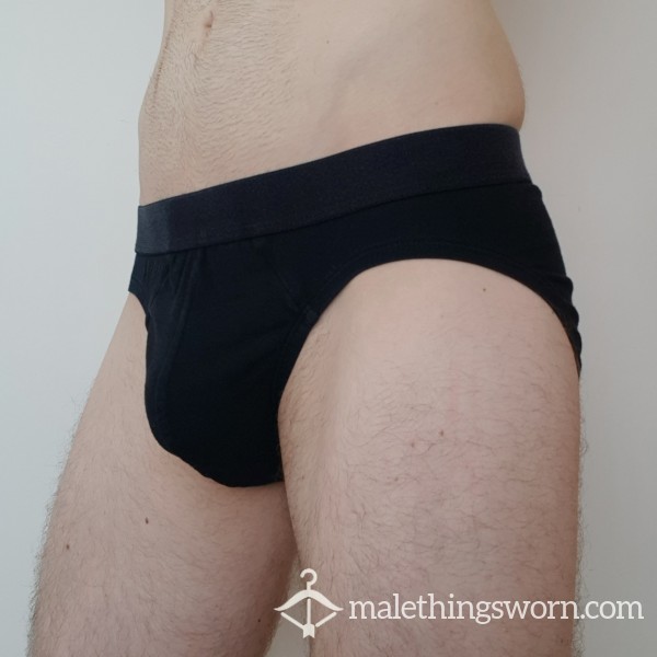 M&S Cool & Fresh Stretch Mens Brief - Small, Black