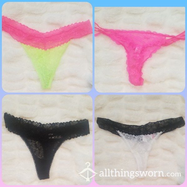 MTO Lace Thongs (L)