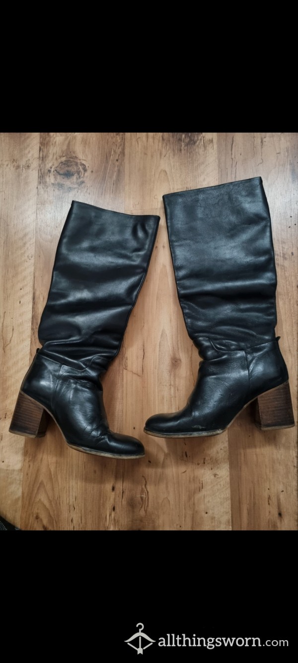 *sold*🔥 Mums Heeled Leather Boots 🔥