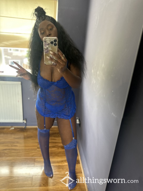 My Beautiful Blue Lingerie  😈