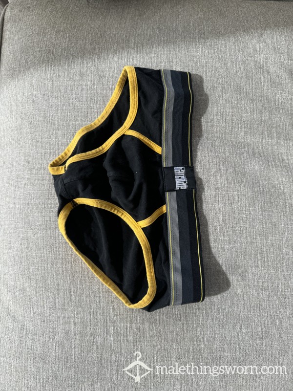 My Black And Yellow Barcode Jockstrap