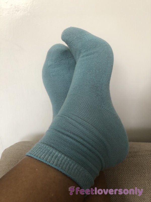 My Blue Sweaty Gym Socks