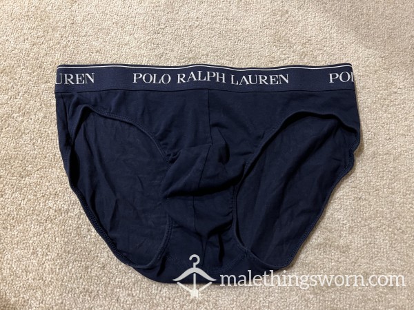 Navy Polo Briefs Large