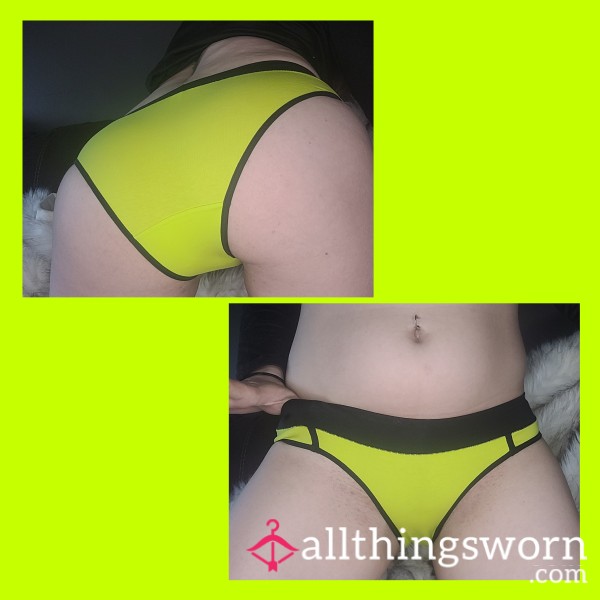 Neon Green Cotton Panties