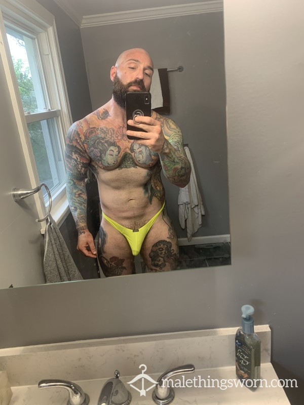 Neon Green Thong