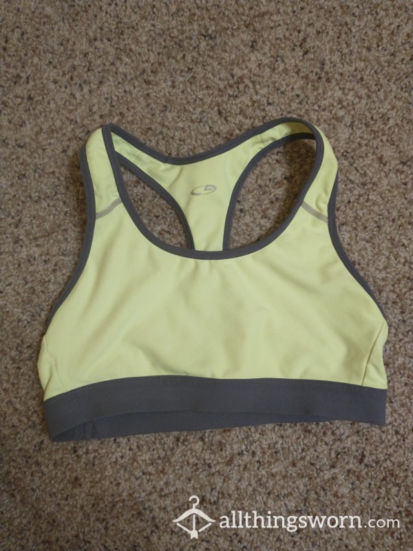 Neon Green Workout Sports Bra