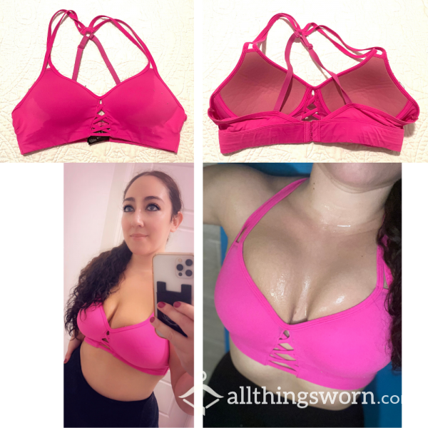 Neon Pink Sports Bra