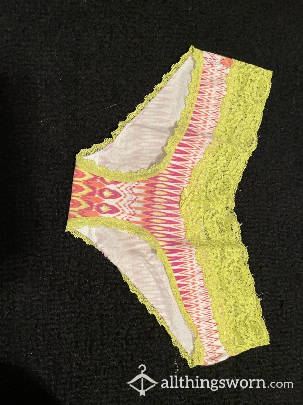 Neon Yellow Lacy Panties