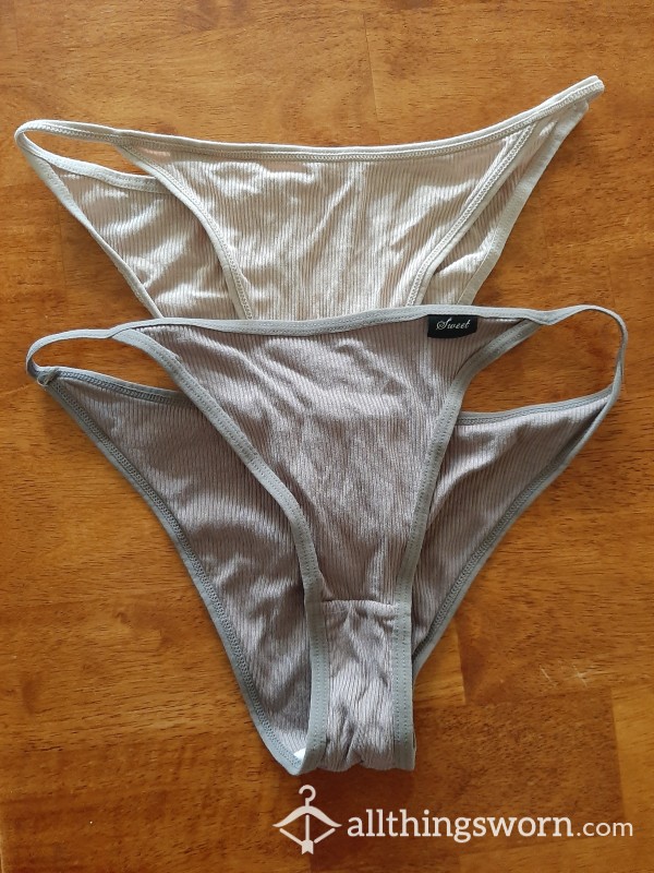 Neutral Bikini Cut Panties ** ONE PAIR LEFT**