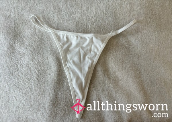 New Never Worn S**y White Thong G String