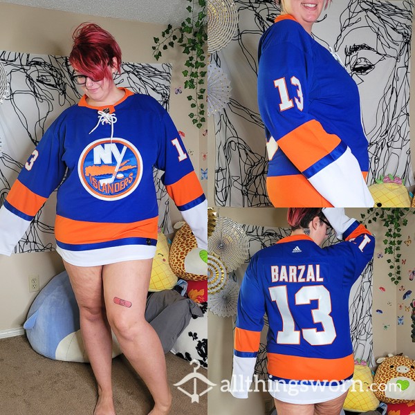 New York Islanders Matt Barzal 13 Home Jersey