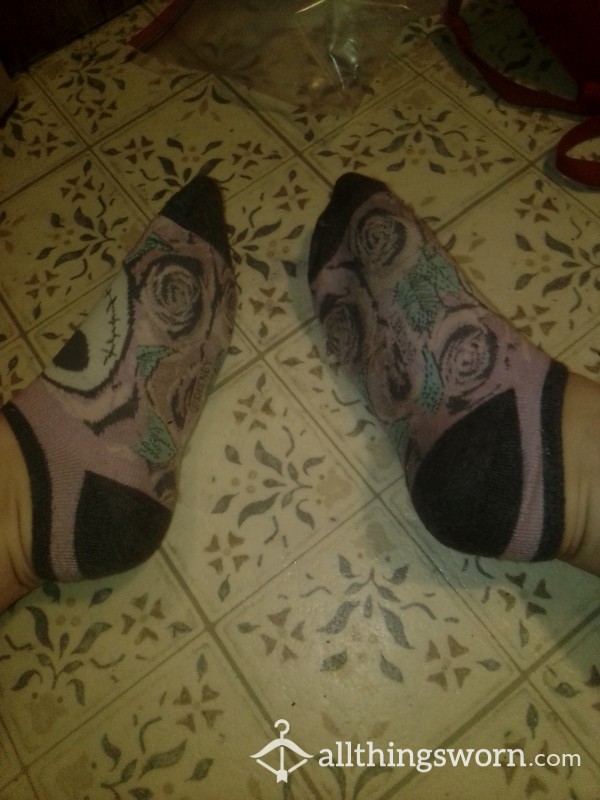 Nightmare Before Christmas Socks Well Worn