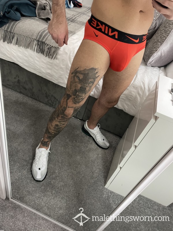 Nike Orange Briefs - Small