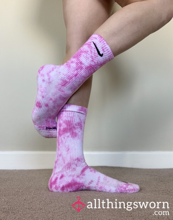 Nike Pink Tye Die Socks 💕