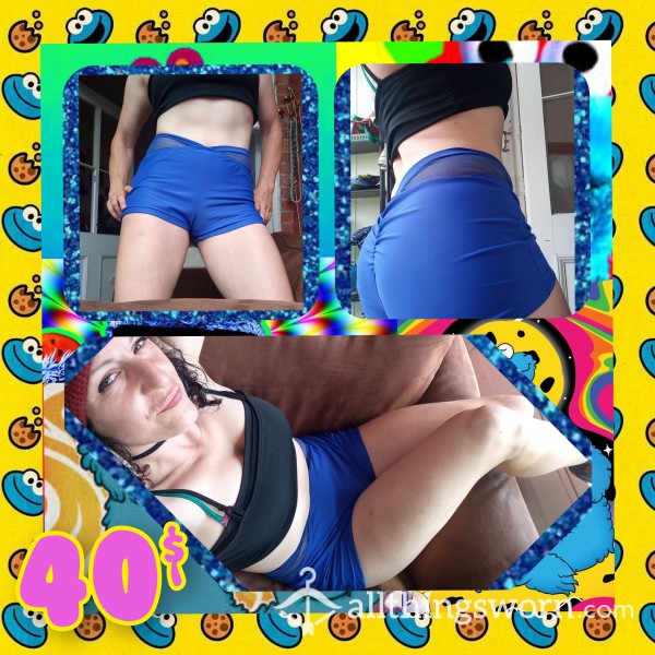 🍪🤤🍪 Non Sesame Street Cookie Monster Workout Shorts🍪🤤🍪