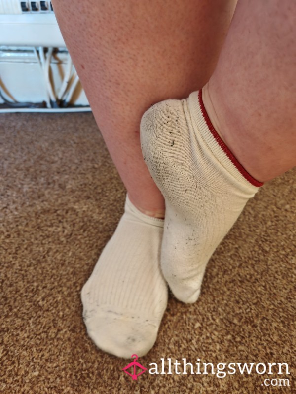 Not So White Socks..  Worn All Day!