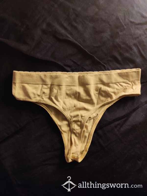 Nude Cotton Thong