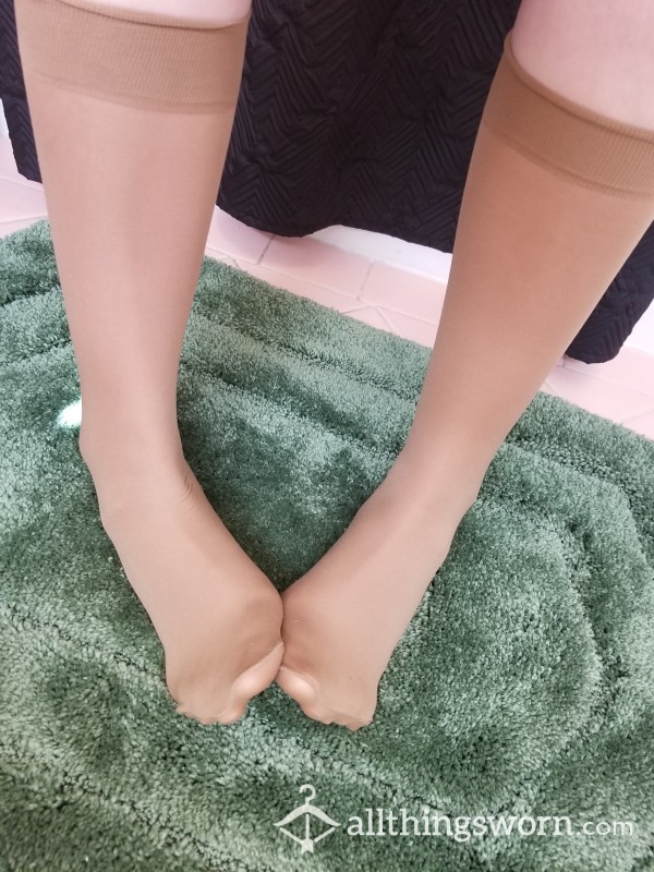 Nude Knee High Nylons