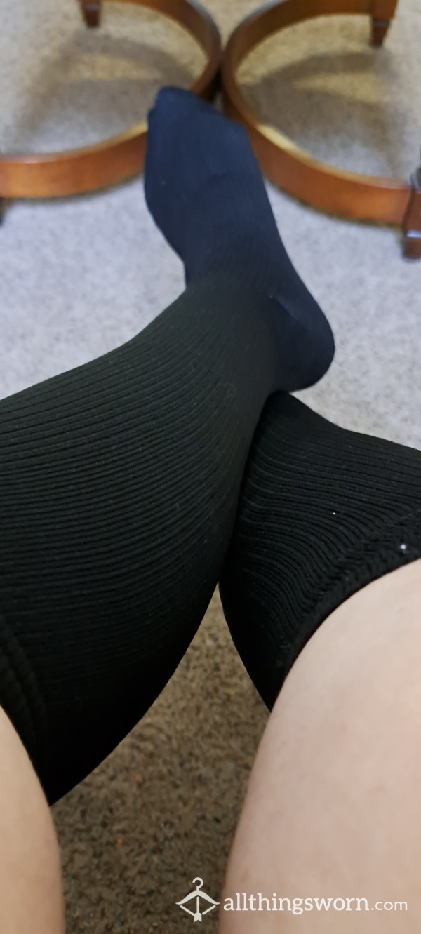 Nurses Black Compression Socks