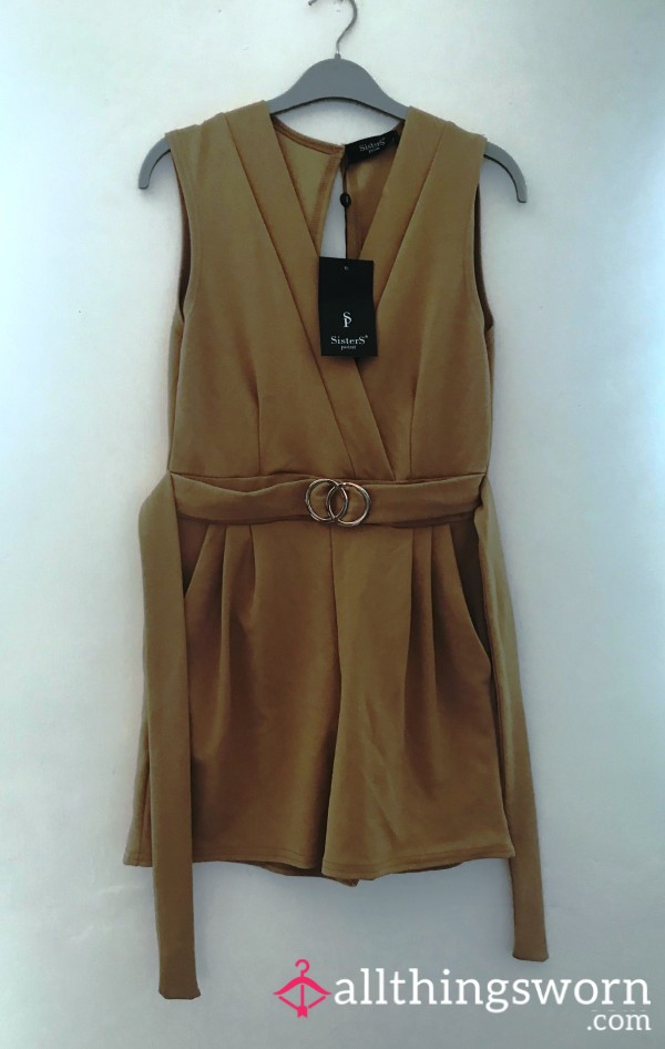 NWT, Beige Playsuit, Size 10