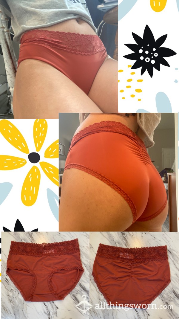 Nylon Full Coverage Panties 🧡🍑