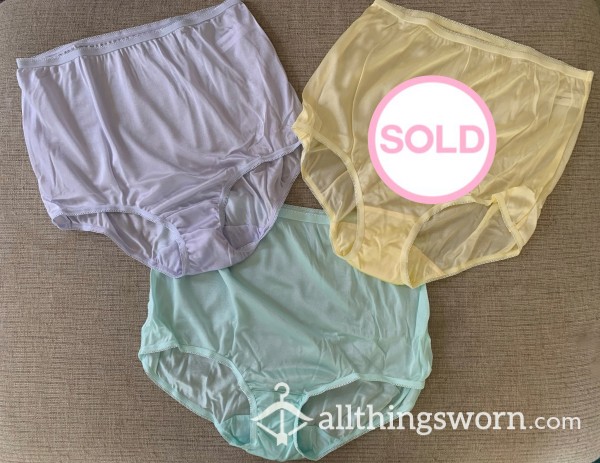 NYLON FULLBACKS - Choice Of Pastel Colours