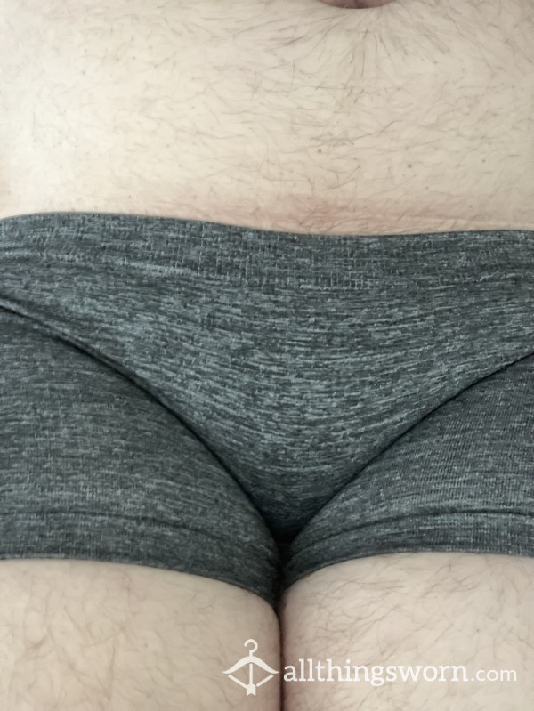 Nylon Heather Gray Boyshorts