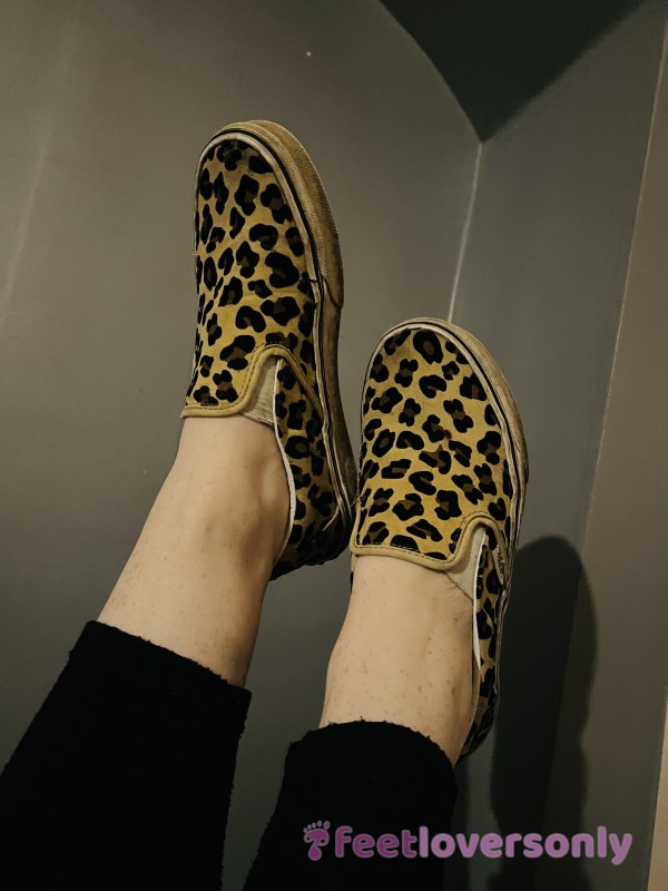 Old Skool Leopard Slip On Vans