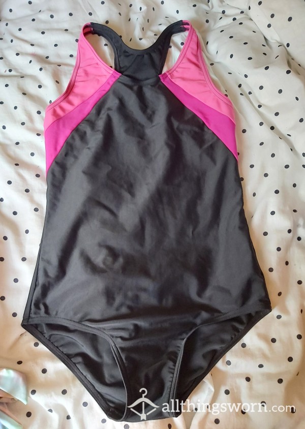 ***SOLD*** Old Style Swim Wear Size 12 Nylon Spandex