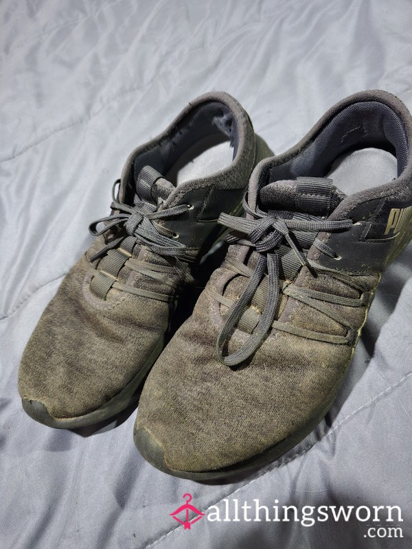 Old, Sweaty, Well-Worn Shoes, Size 10.5 In Mens