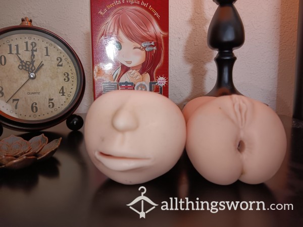 ONAHOLE ANUS/MOUTH MINI SET (FILLED W/MY C*m) USED BY TRANS DANI TEMPEST