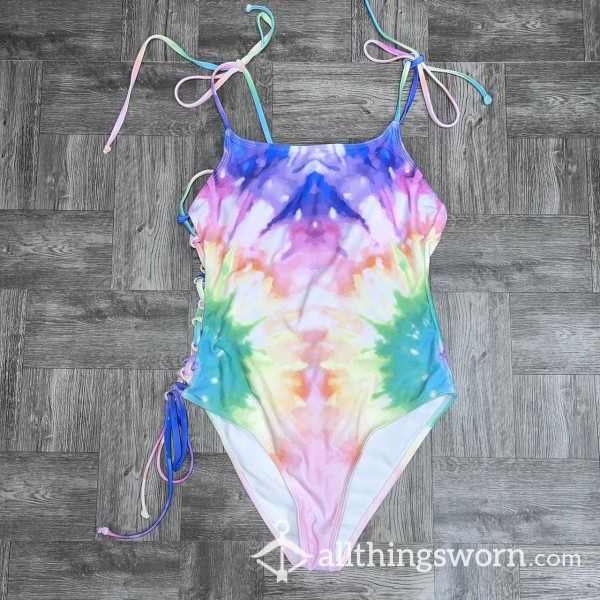 One Piece Tie Dye Bathing Suit