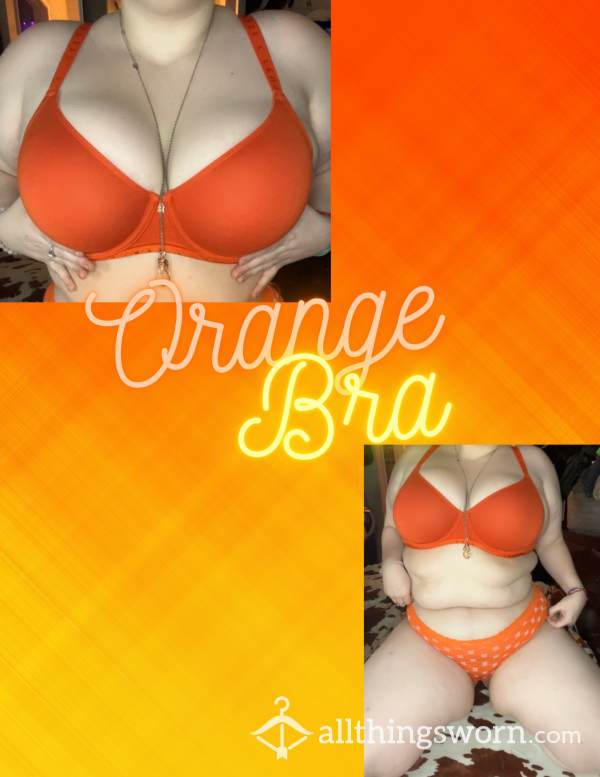 🧡Orange Bra Savage X Fenty 38DDD🧡