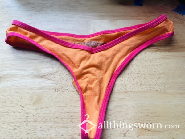 Orange Cotton Thong 🍊